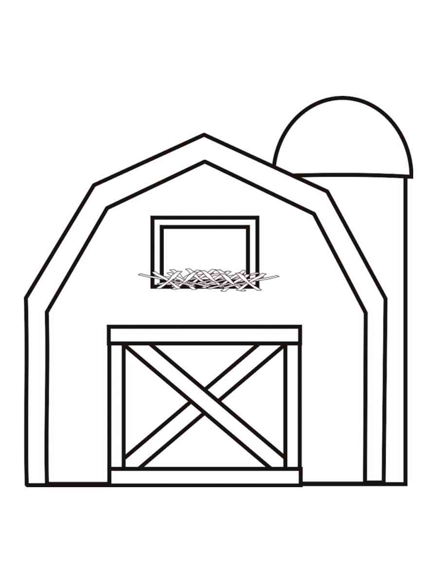 Custom Barn Coloring Page For Kids Free Barns Printable Coloring