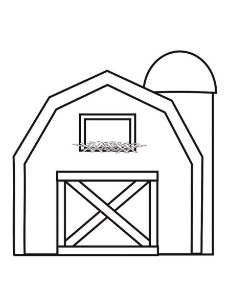 Barns coloring page - Free printable