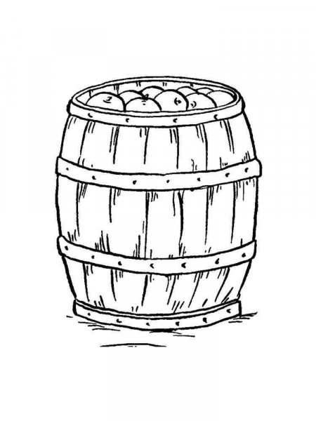 Barrel coloring pages