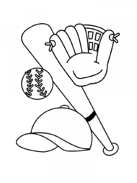 Baseball coloring pages