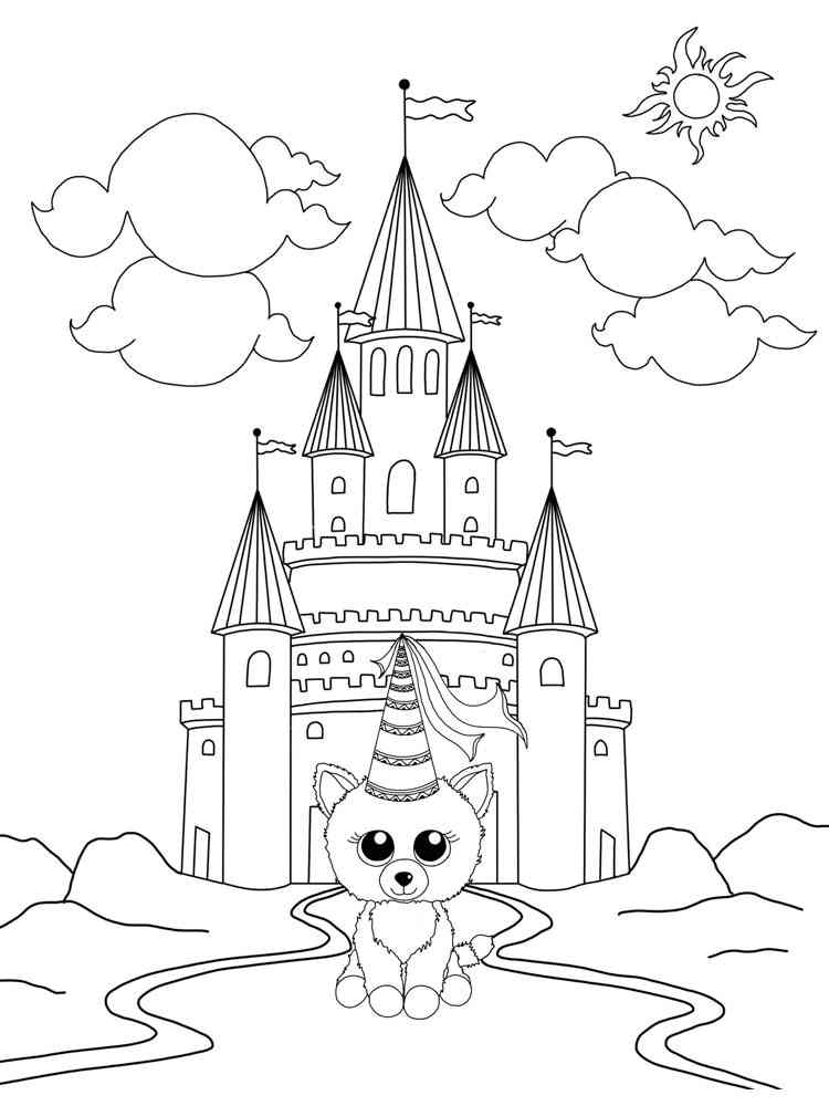 free printable beanie boo coloring pages
