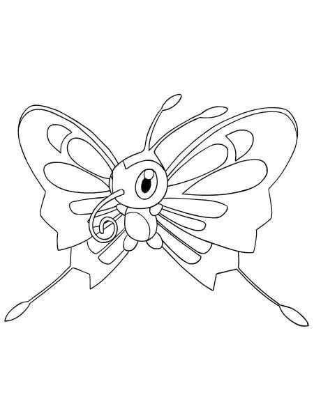 beautifly coloring pages pdfs pokemon