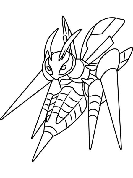 Pokemon Beedrill coloring pages - Free Printable