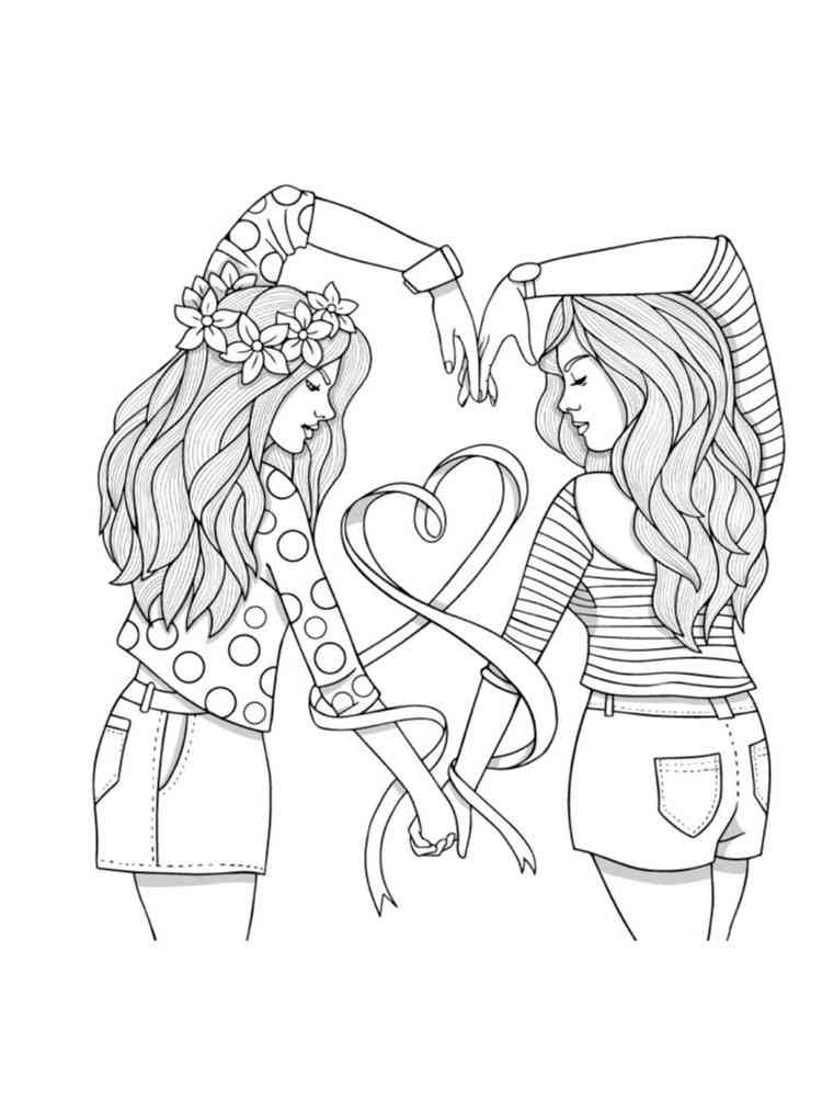 Best Friend Coloring Pages Download And Print Best Friend Coloring Pages
