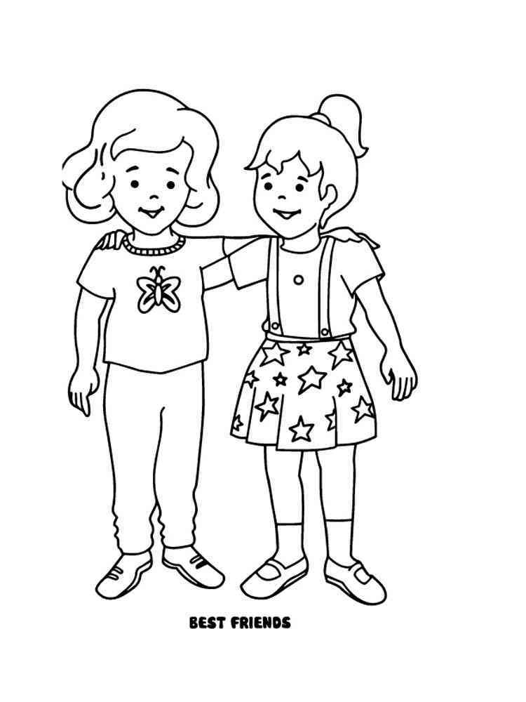 Best Friend coloring pages. Download and print Best Friend