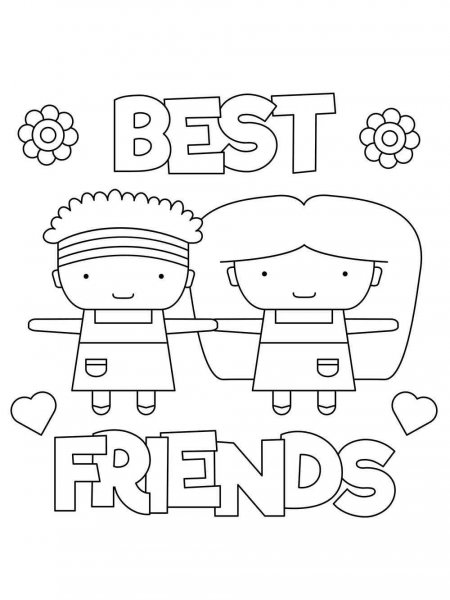 Best Friend coloring pages