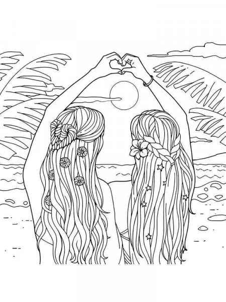 Best Friend coloring pages