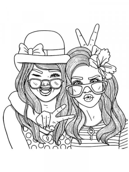 Best Friend coloring pages