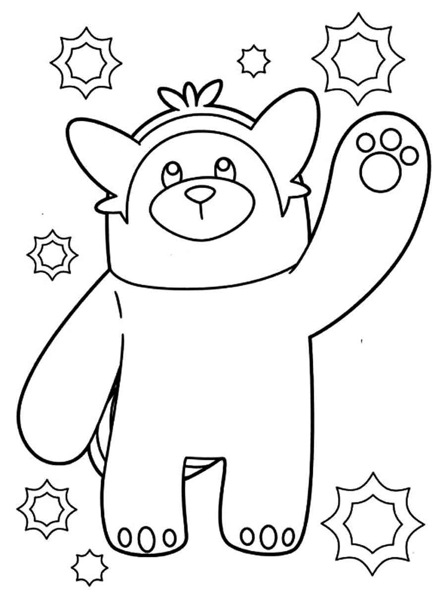 Pokemon Bewear coloring pages - Free Printable