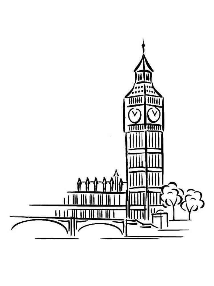 Big Ben Coloring Pages Download And Print Big Ben Coloring Pages