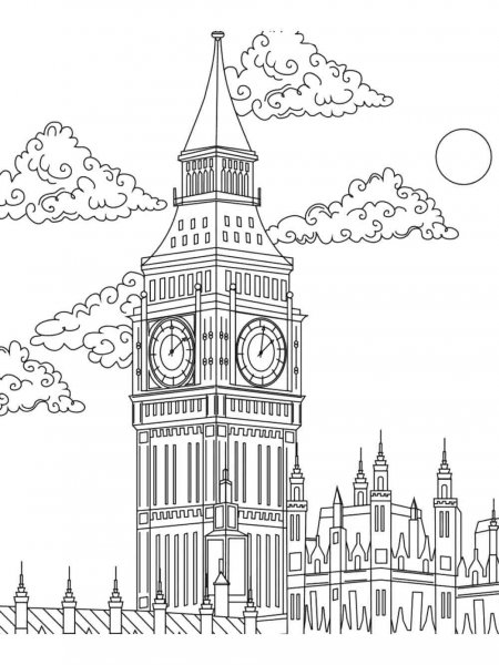 Big Ben coloring pages