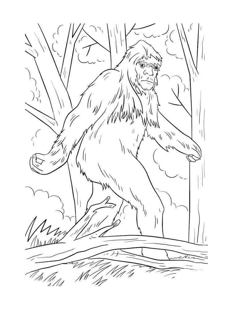 Bigfoot coloring pages. Free Printable Bigfoot coloring pages.