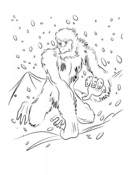 Bigfoot coloring pages