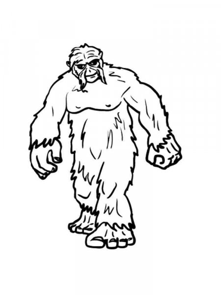 Bigfoot coloring pages