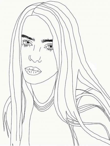 Billie Eilish coloring pages