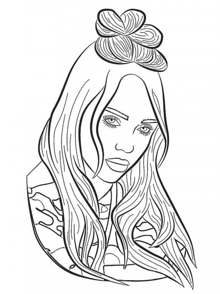 Billie Eilish coloring pages