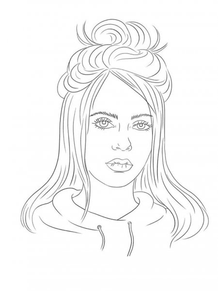 Billie Eilish Coloring Pages