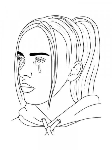 Billie Eilish coloring pages