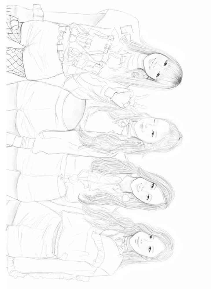 Blackpink Coloring Pages Printable ~ Rose From Blackpink Coloring Page ...