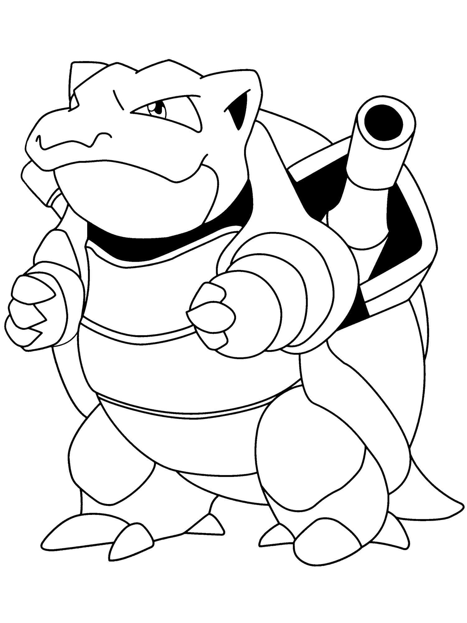 Pokemon Blastoise Coloring Pages - Free Printable