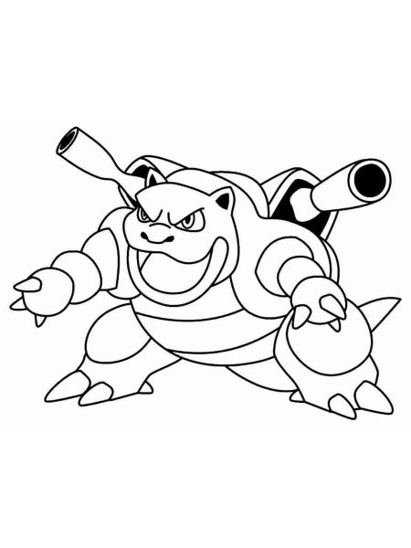 Pokemon Blastoise coloring pages - Free Printable