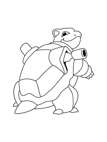 Pokemon Blastoise coloring pages - Free Printable