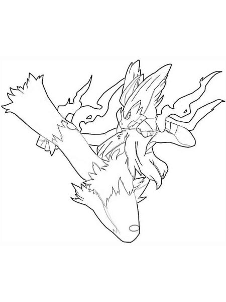 Pokemon Blaziken Coloring Pages Free Printable