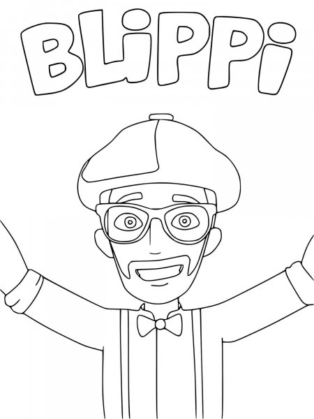 Blippi coloring pages - Free Printable