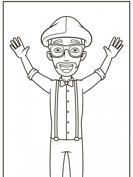 Blippi coloring pages - Free Printable