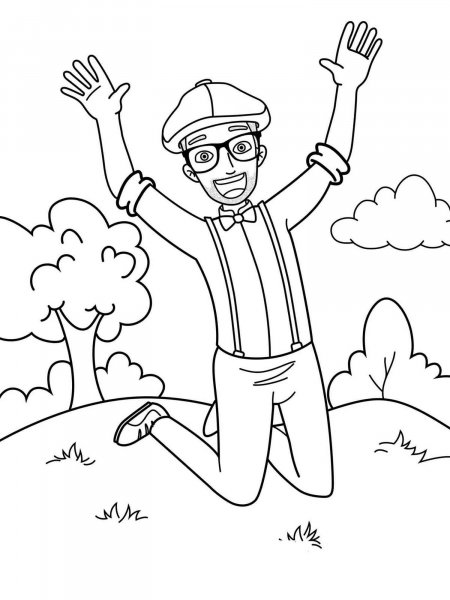 Blippi coloring pages - Free Printable