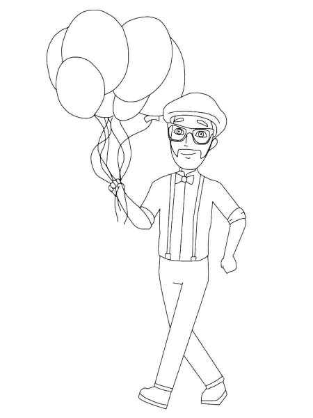 Blippi Coloring Pages - Free Printable