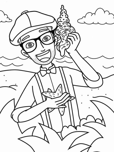 Blippi coloring pages - Free Printable