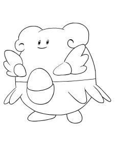 Pokemon Blissey coloring pages - Free Printable