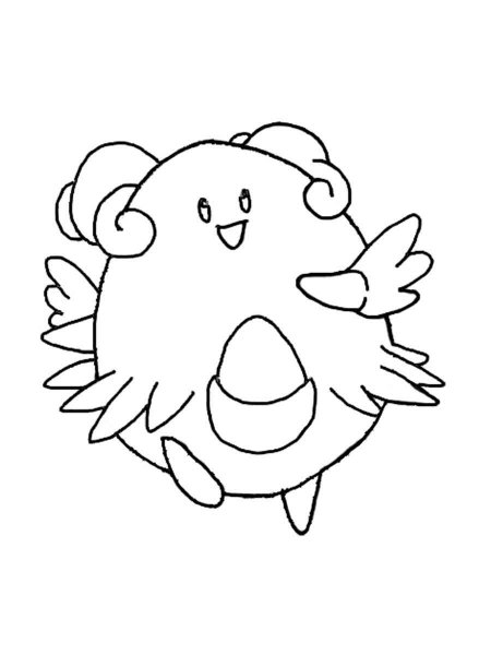 Pokemon Blissey coloring pages - Free Printable