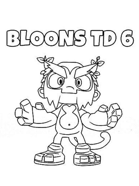 Bloons TD 6 coloring page - Free printable