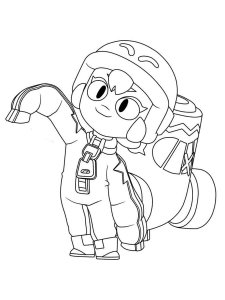 Bonnie Brawl Stars Coloring Page 5