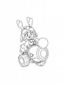 Bonnie Brawl Stars Coloring Page 6