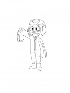Bonnie Brawl Stars Coloring Page 7