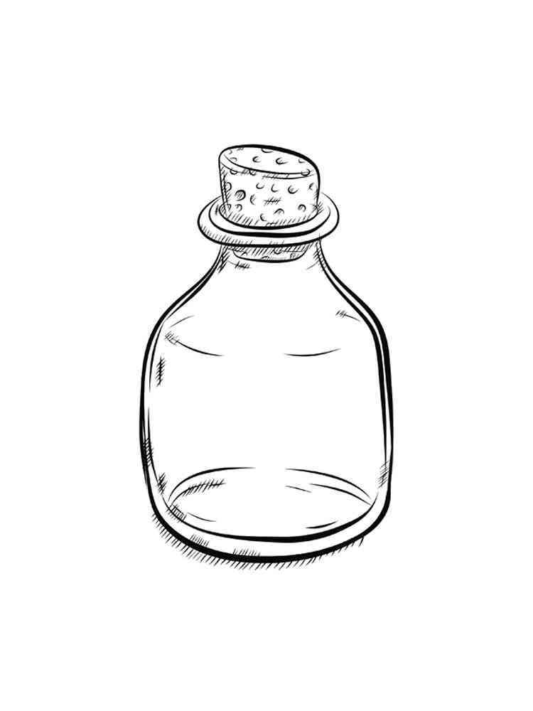 Glass Bottle Coloring Page