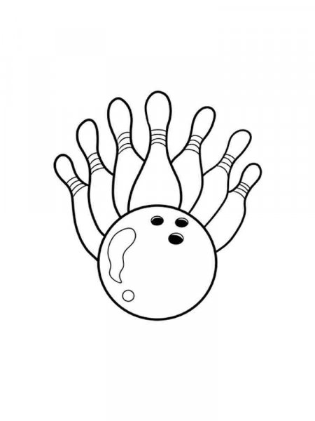 Bowling coloring pages