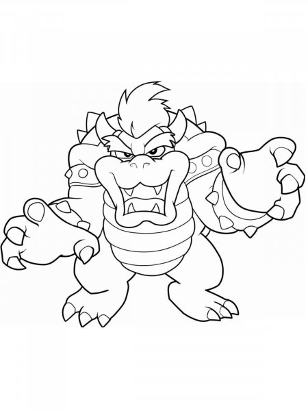 Bowser coloring pages