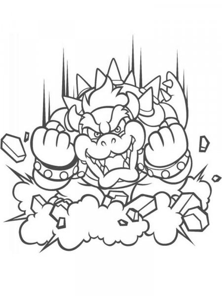 Bowser coloring pages