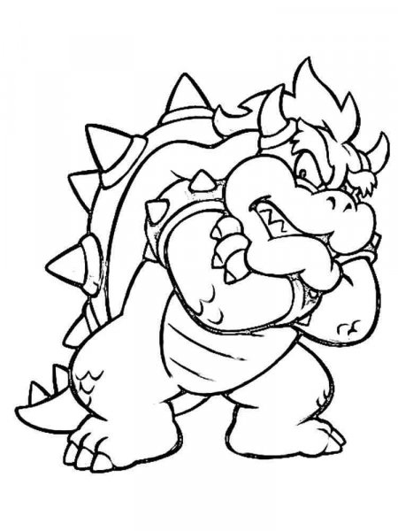 Bowser coloring pages