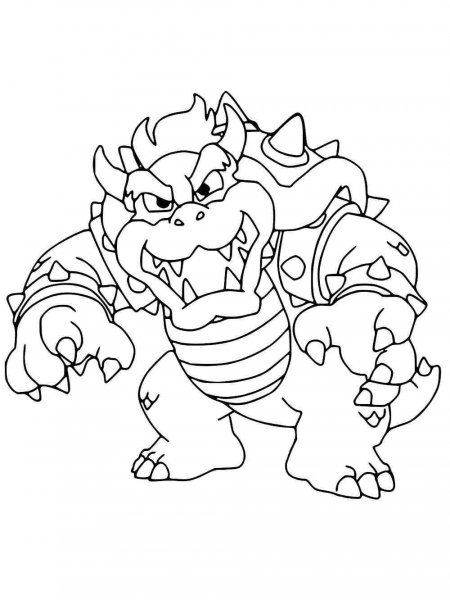 Bowser coloring pages