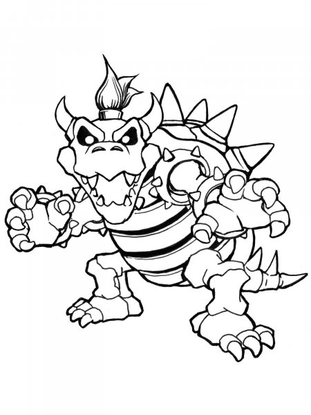 Bowser coloring pages