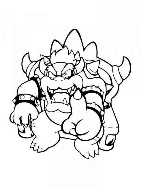 Bowser coloring pages