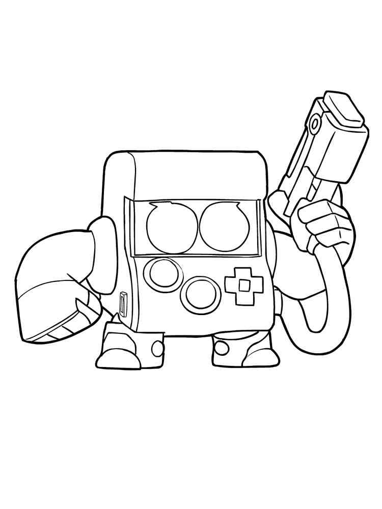 8 Bit Brawl Stars coloring pages