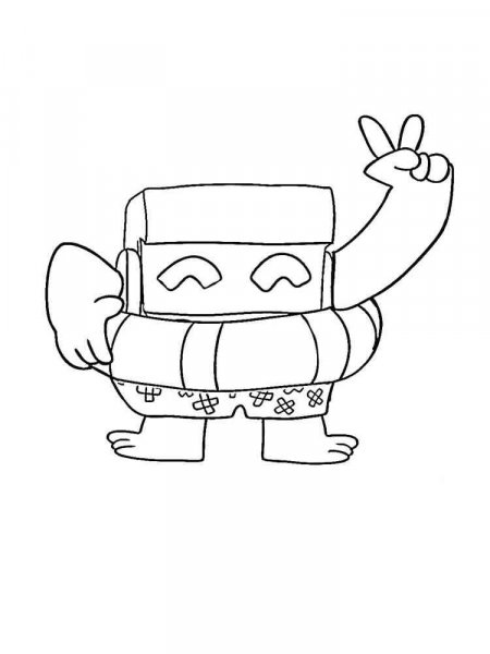 8 Bit Brawl Stars coloring pages