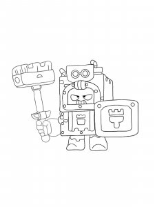Ash Brawl Stars Coloring Pages 2