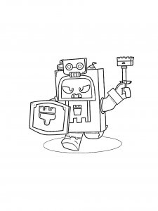 Ash Brawl Stars Coloring Pages 6